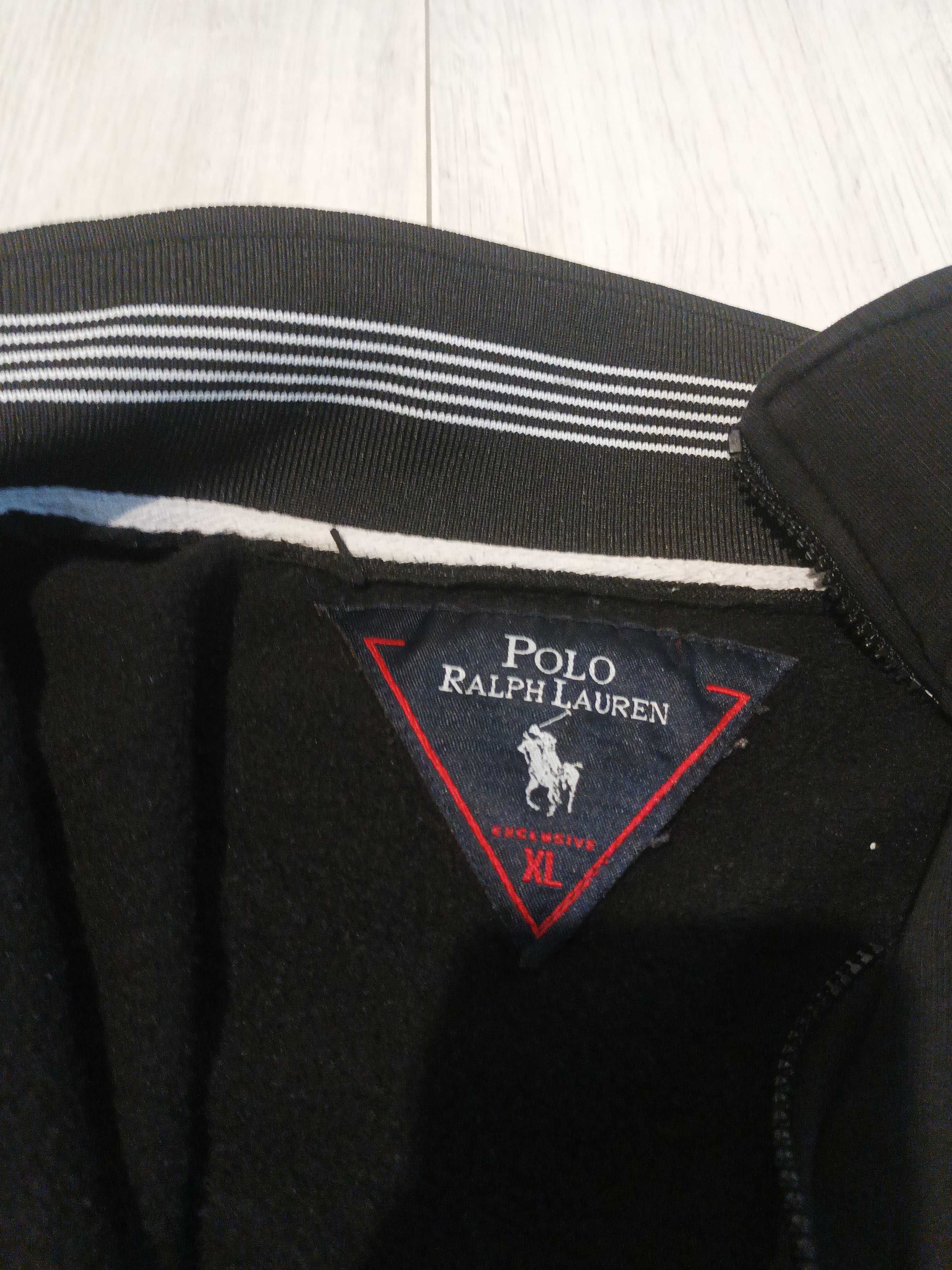 bluza bawełniana polar polo Ralph Lauren vintage find polo zapinana