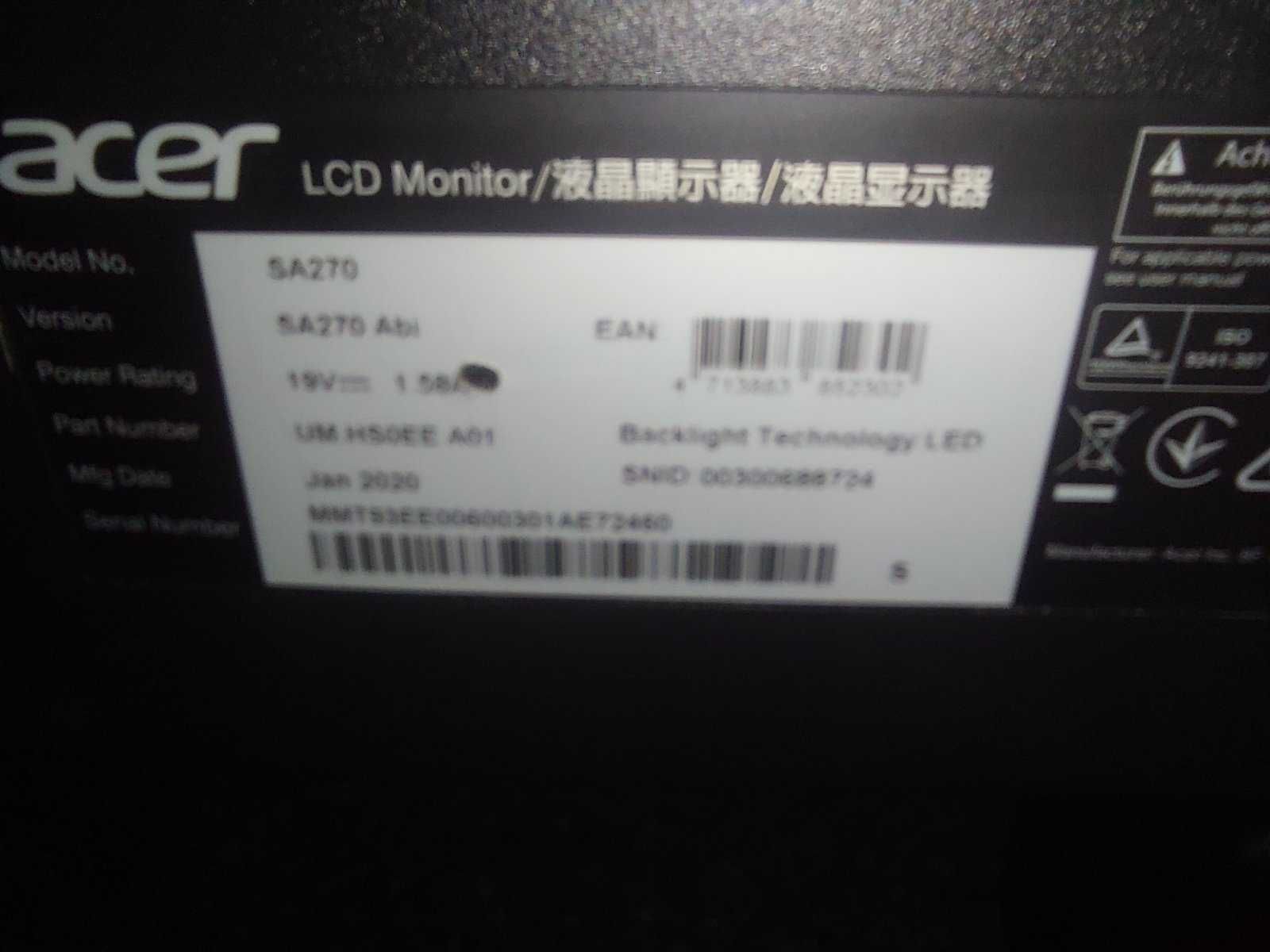 Монитор 27" Acer SA270Abi
