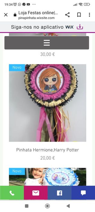 Pinhata de festa para meninas