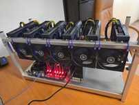 Koparka kryptowalut RTX 4070 x6 płyta asusrock