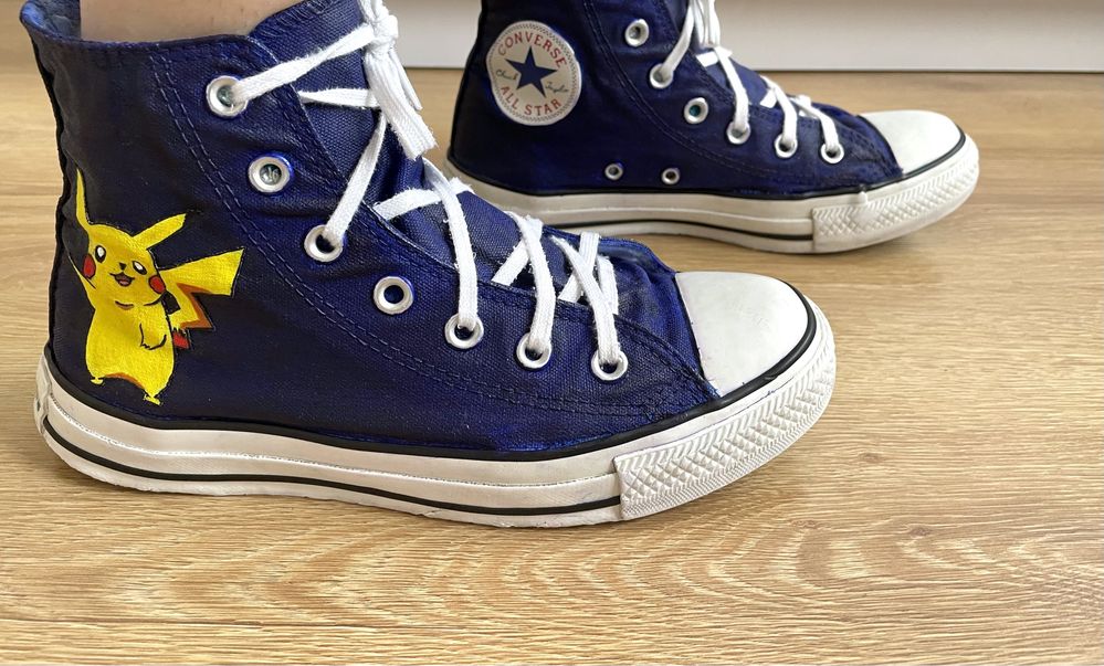 Buty trampki converse pikachu pokemon 37 custom