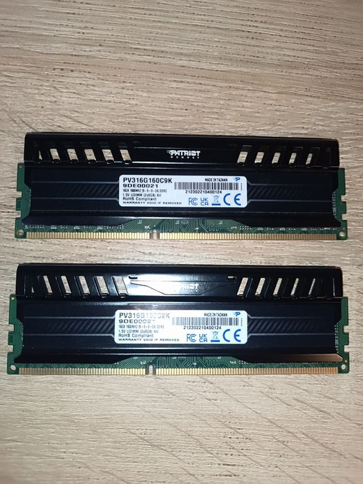 Продам оперативну пам'ять Patriot Viper 3.
Тип: DDR3 SDRAM.