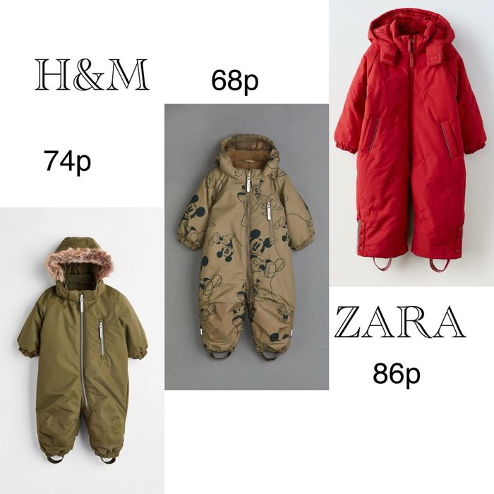 Комбінезон Zara, зимовий комбінезон J&M, комбез Zara