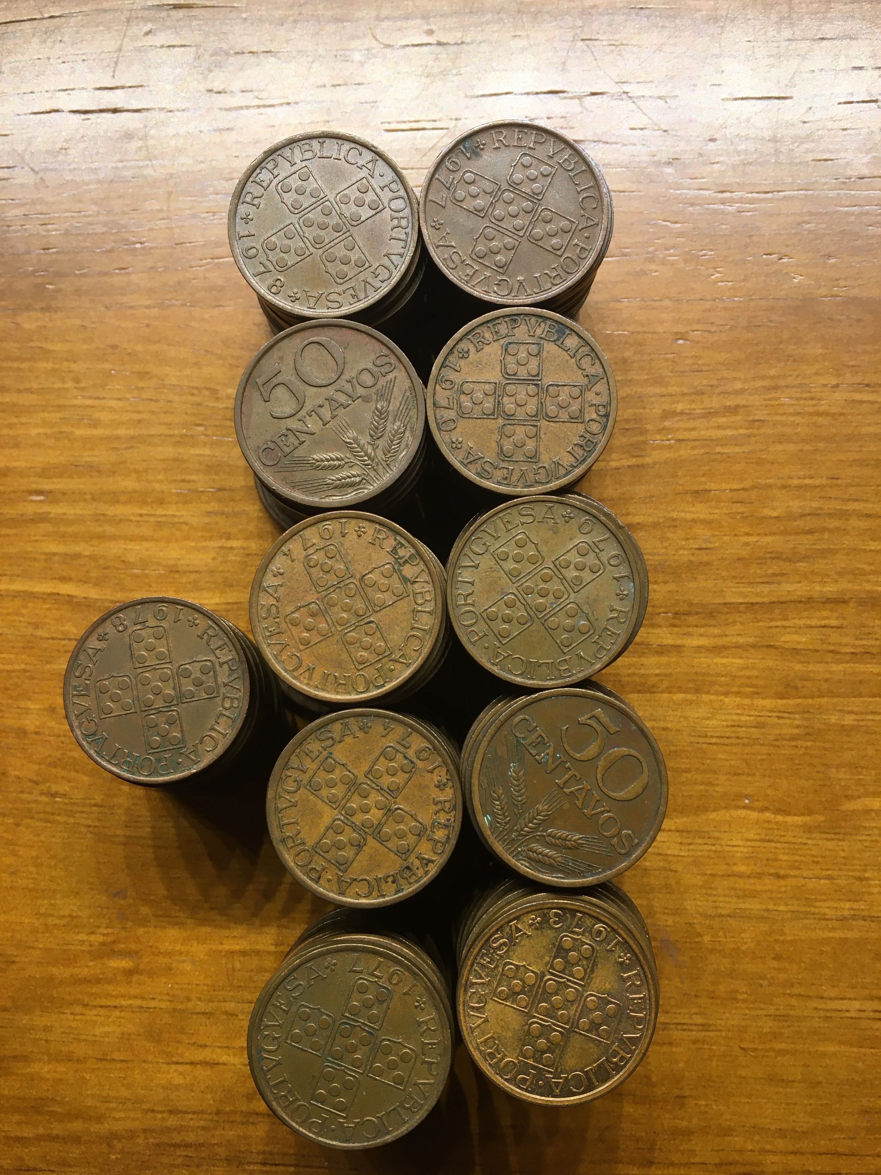 Moedas 50 centavos