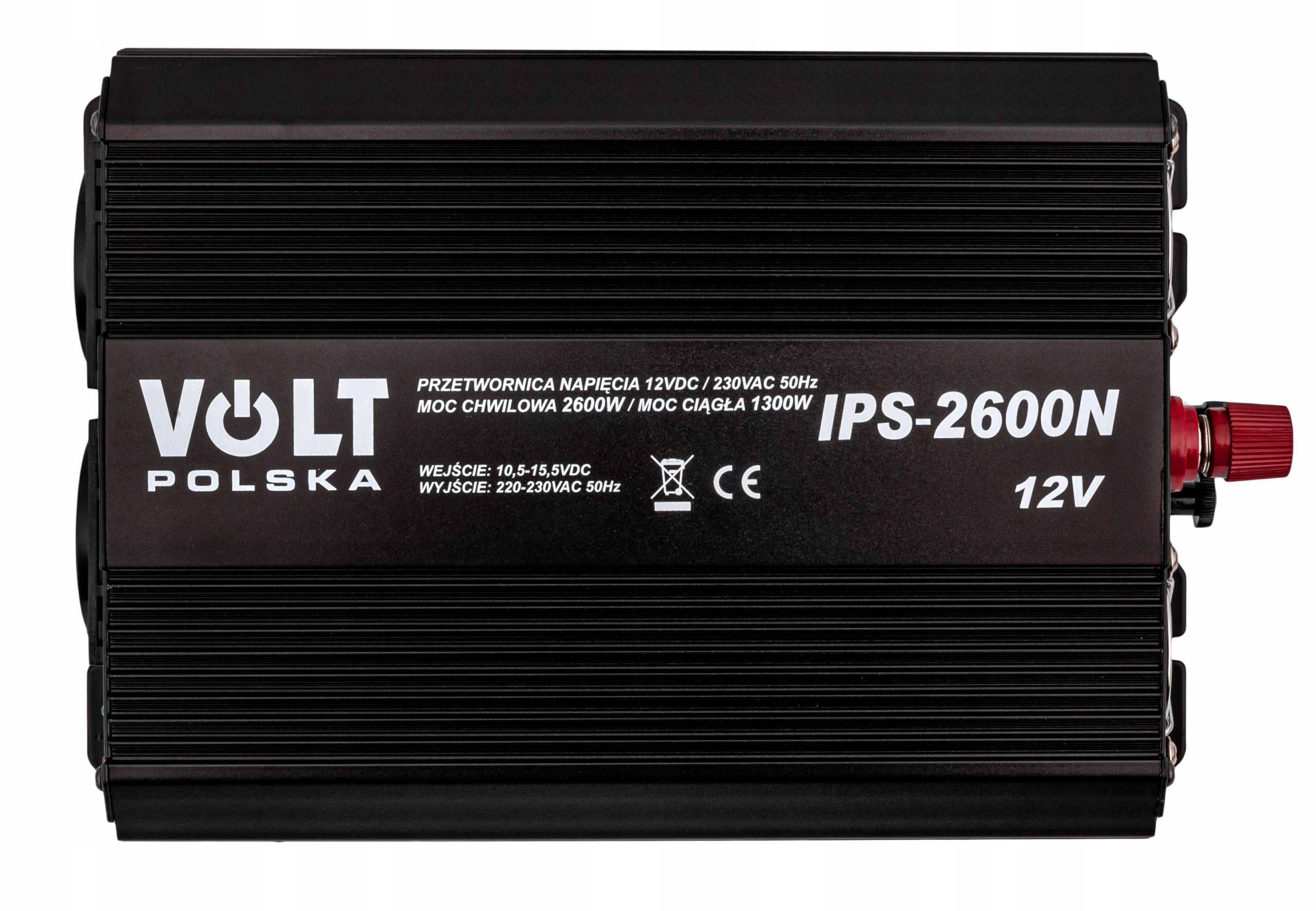 Przetwornica 12V 230V samochodowa napięcia 2600W IPS-2600N (PRZ156)