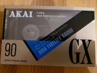 Kaseta magnetofonowa AKAI GX 90 nowa folia GX90