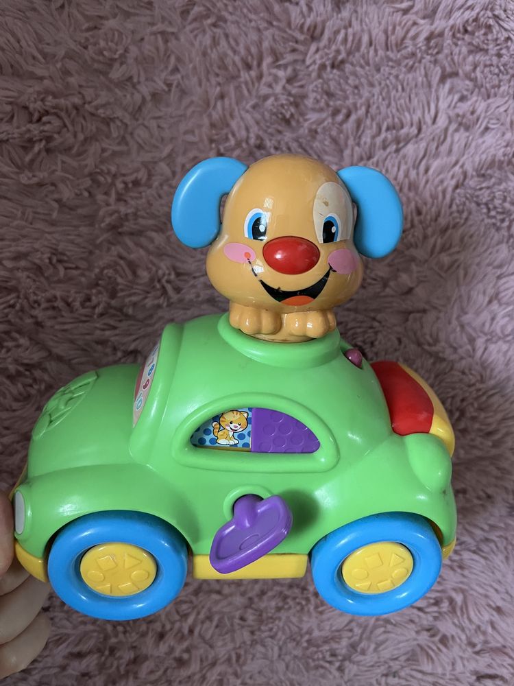 Piesek fisher price auto samochodzik edukacyjny