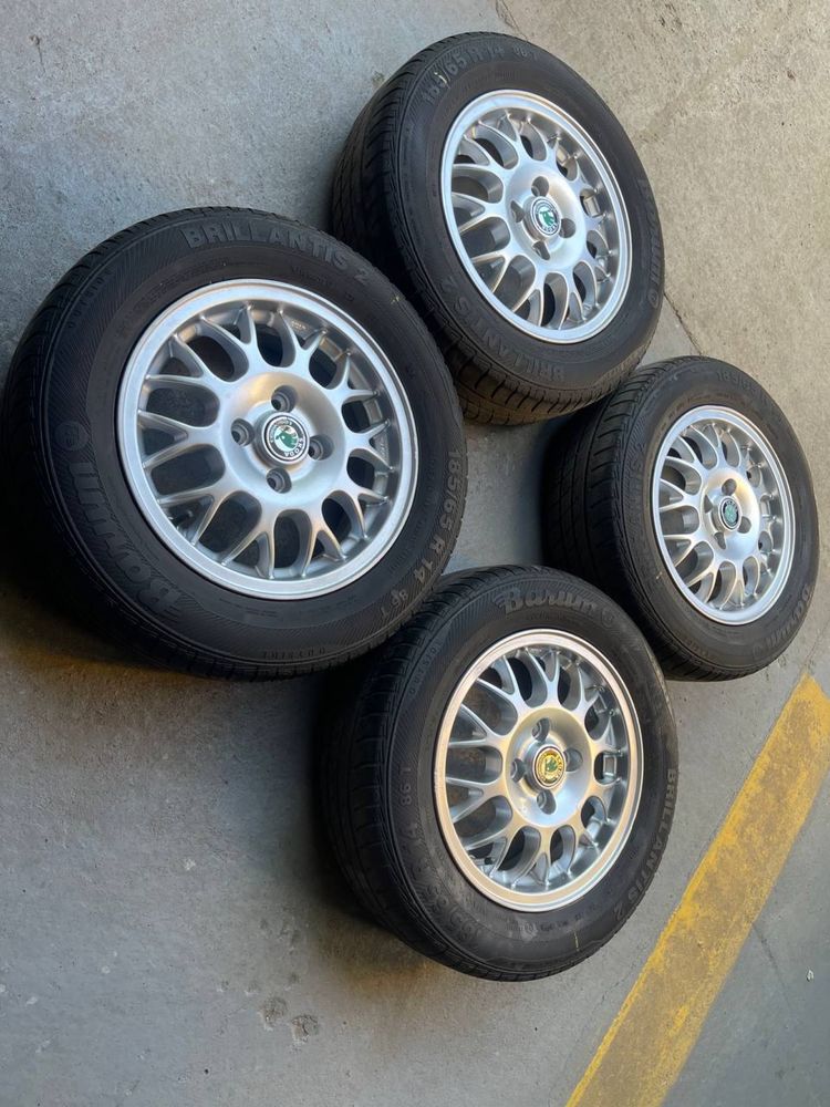 Диски Exip BBS R14 4x100 ET40 ЦО 57,1 шини 185/65 Barum Склад Осокорки