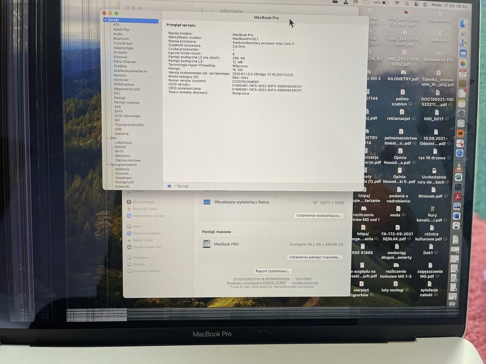 Macbook Pro 16  i7 512GB A2141