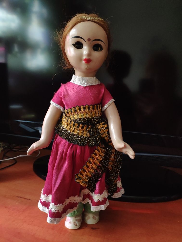 Кукла-сувенир индианка коллекционная, папье маше раритет СССР