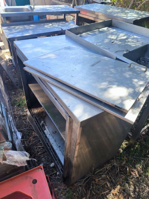 Bancadas inox várias