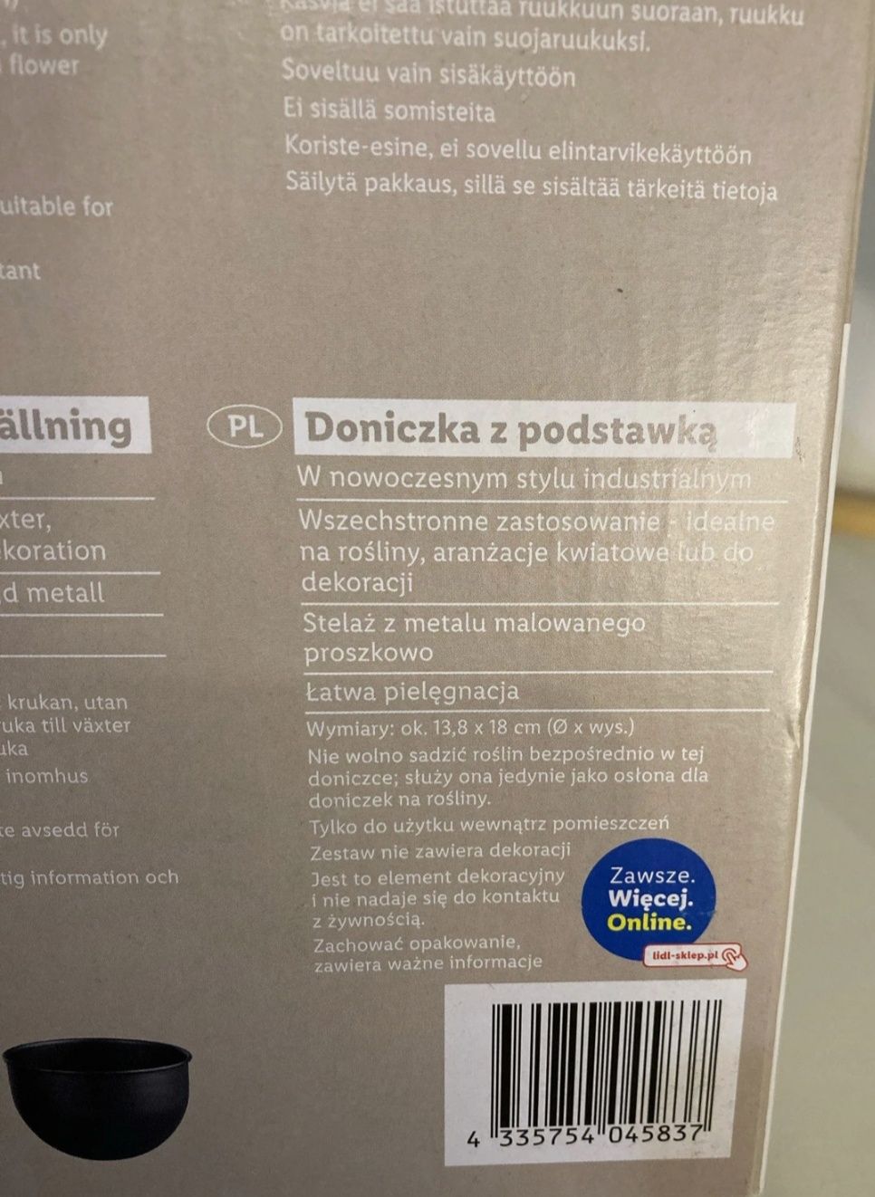 Doniczka osłonka na kwiaty nowe