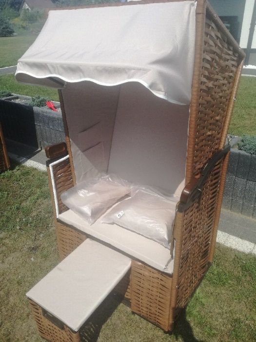 Kosz plażowy, ogrodowy 1-osobowy Brąz! Idealny na balkon ! Zach-pom.
