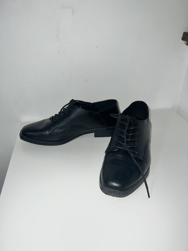 botas preto, Couro do falso, 38