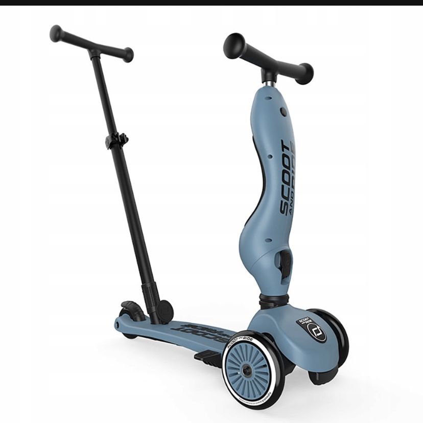 Триколісний скутер Scoot & Ride push and go з батьківською ручкою