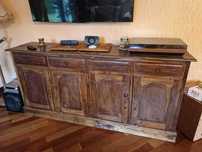 Zestaw Komoda RTV + kredens Salon, Drewniane Boho / Retro / Industrial