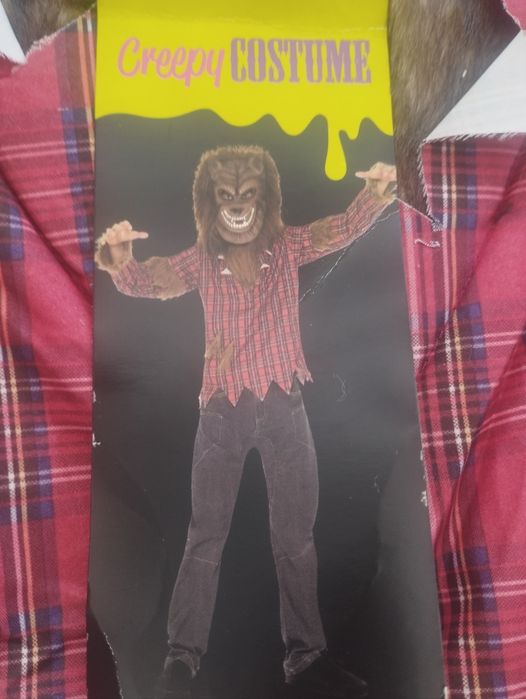 Kostium strój przebranie roz.5-6 lat Wilkołak karnawał bal