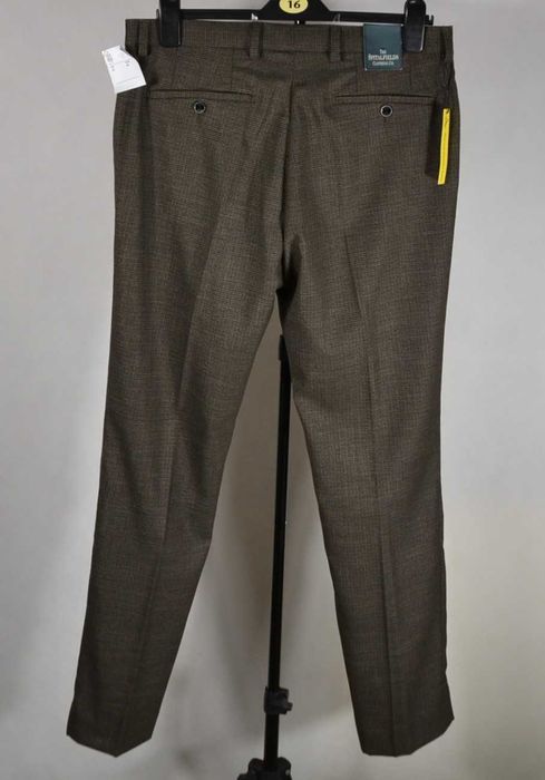 SPITALFIELDS Clothing Co Nowe Eleganckie Spodnie Męskie 34R Wizytowe