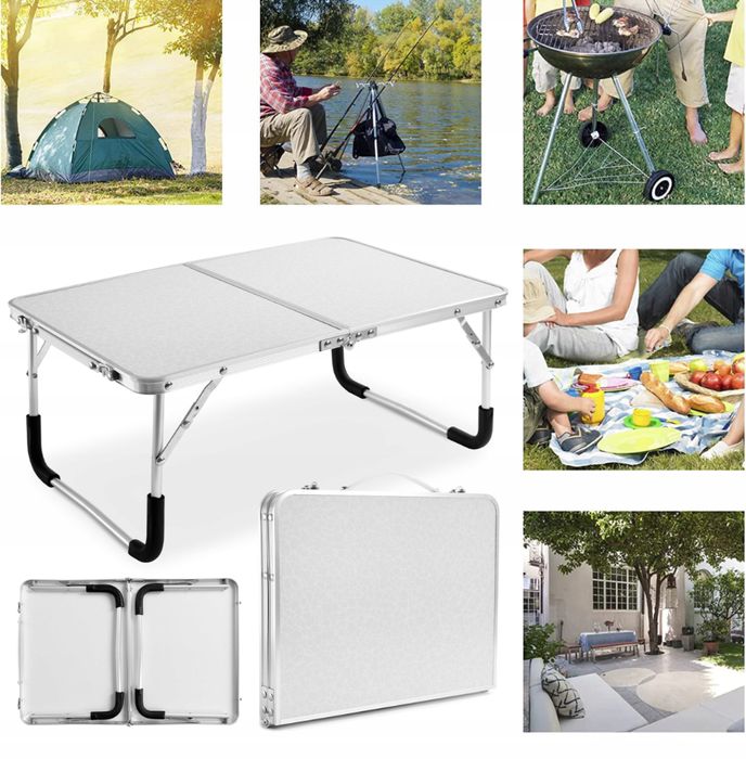 Stolik Stół Składany Turystyczny pod Laptopa Namiot Kempingowy Plażowy