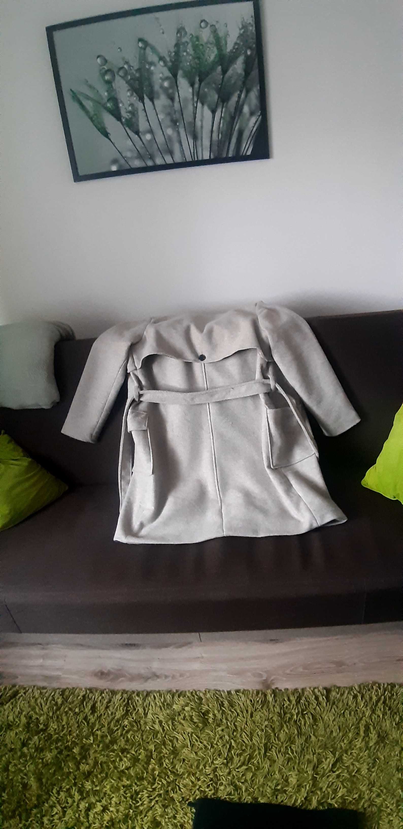 Plaszcz  damski nowy szary sinsay do kolana