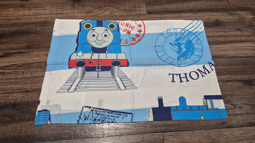 077 A pościel 2 thomas&friends tomek 143 x 120 cm oraz 41 x 62