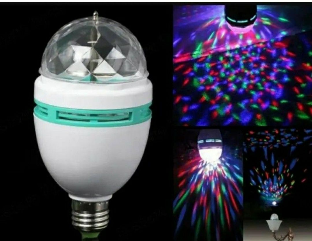 Світлодіодна диско-лампа з патроном LED MINI PARTY