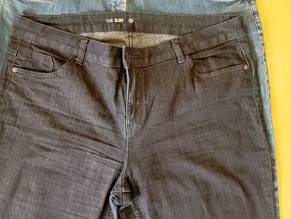 3 calças ganga elástica XXL