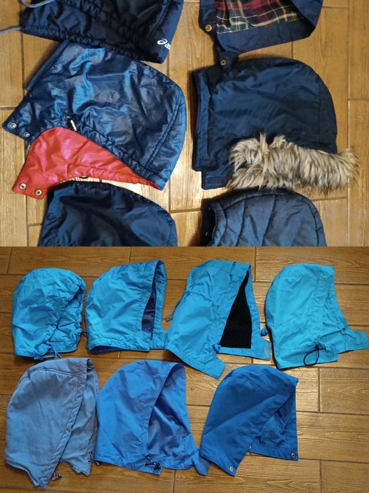 Капюшоны тонкие и утеплённые