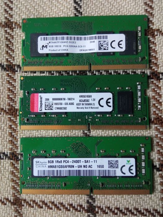 Оперативна пам'ять ноутбука DDR4 8Gb