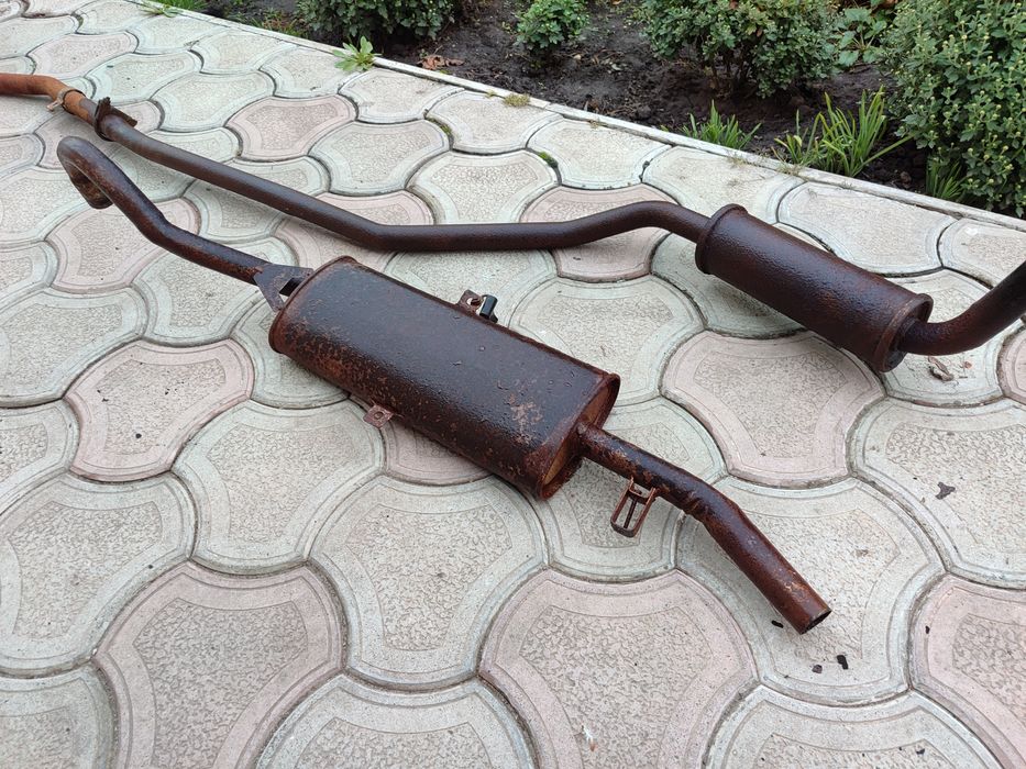 Глушитель выхлопная резонатор штаны ваз 2101-2104-2102