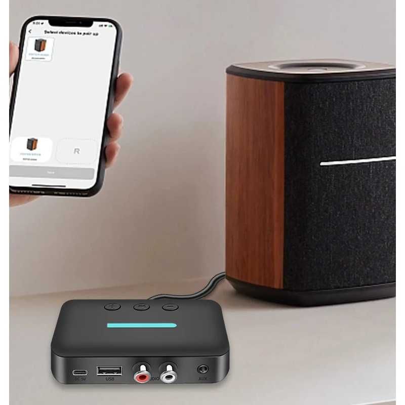 Moduł Bluetooth v5.3 Adapter Audio RX - T88 AUX i RCA + MP3 USB Player