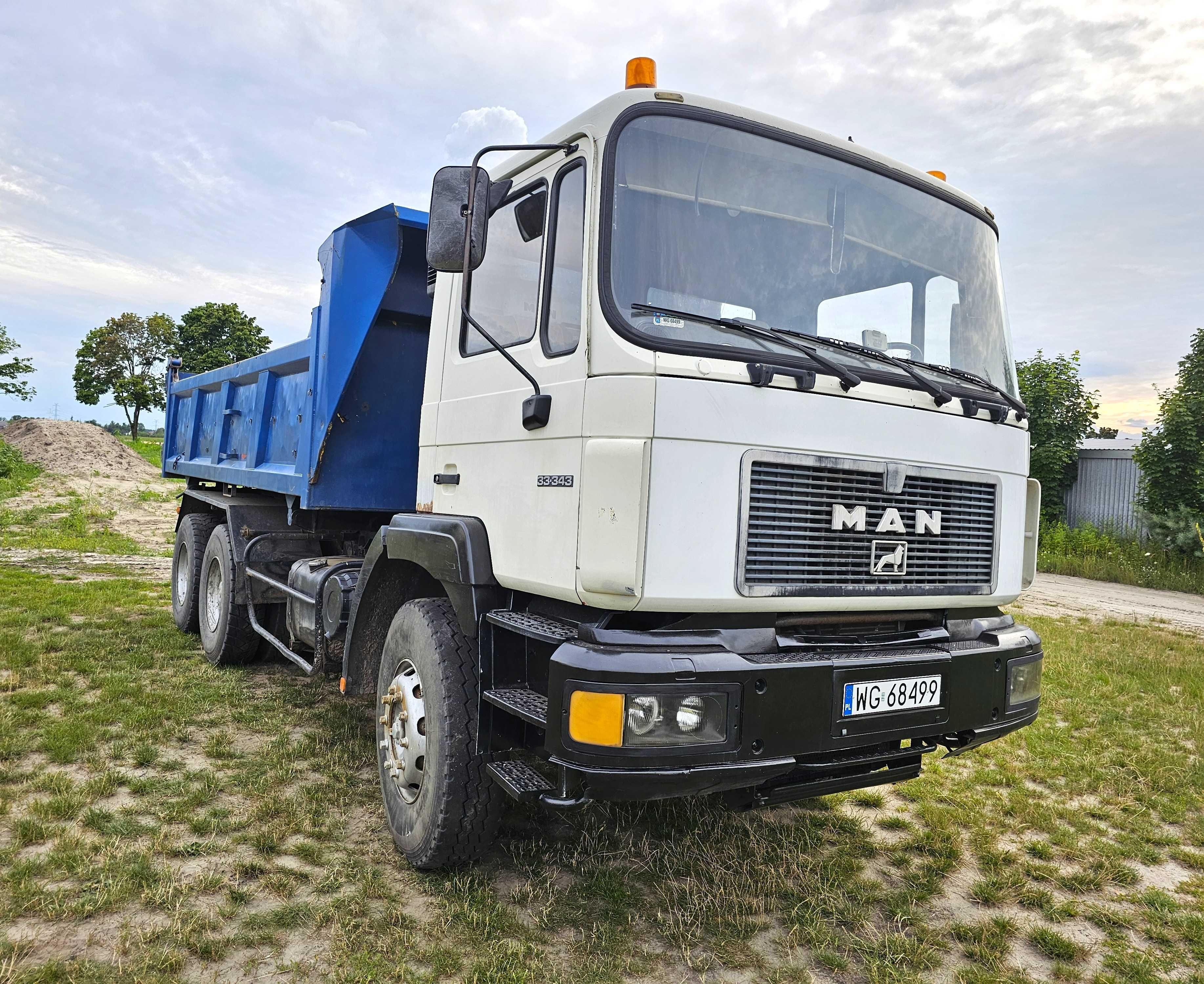 MAN 33-343, 1998, 6x4, wywrotka, specjalny