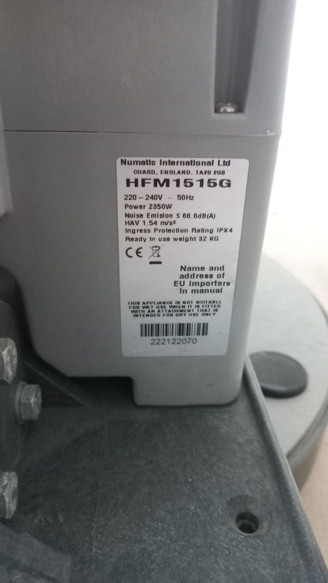 Polerka szorowarka Numatic cykliniarka
