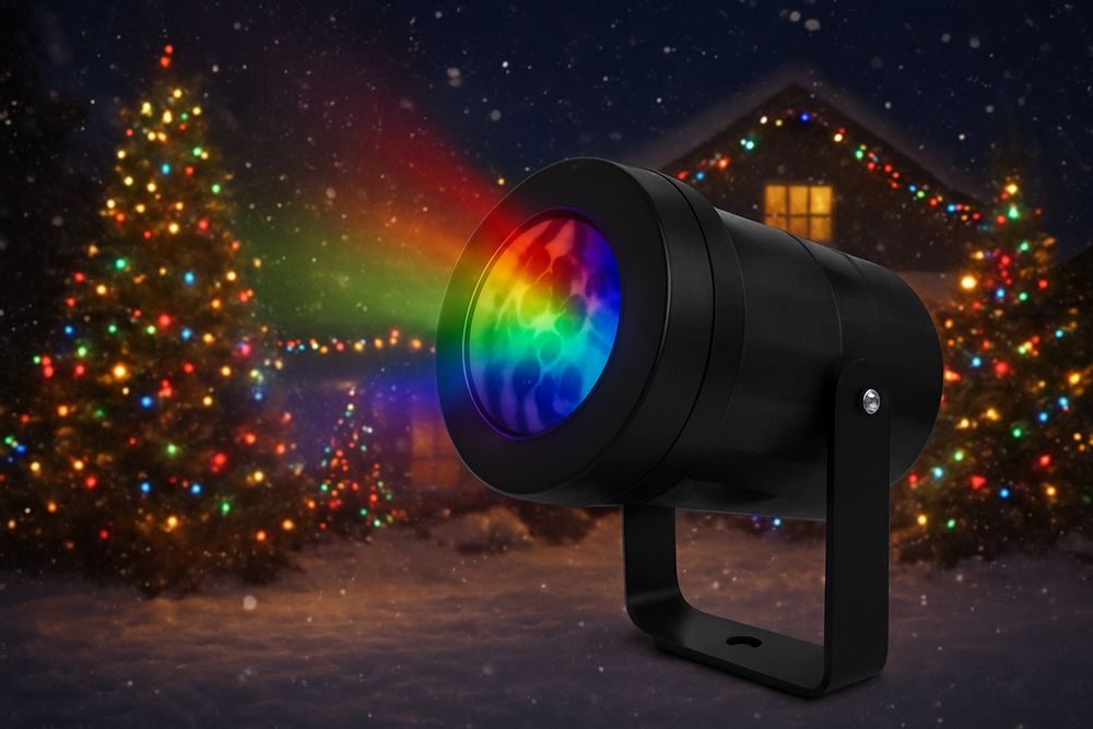 Projektor LED Świąteczny – wielokolorowe wzory i dynamiczny efekt świe