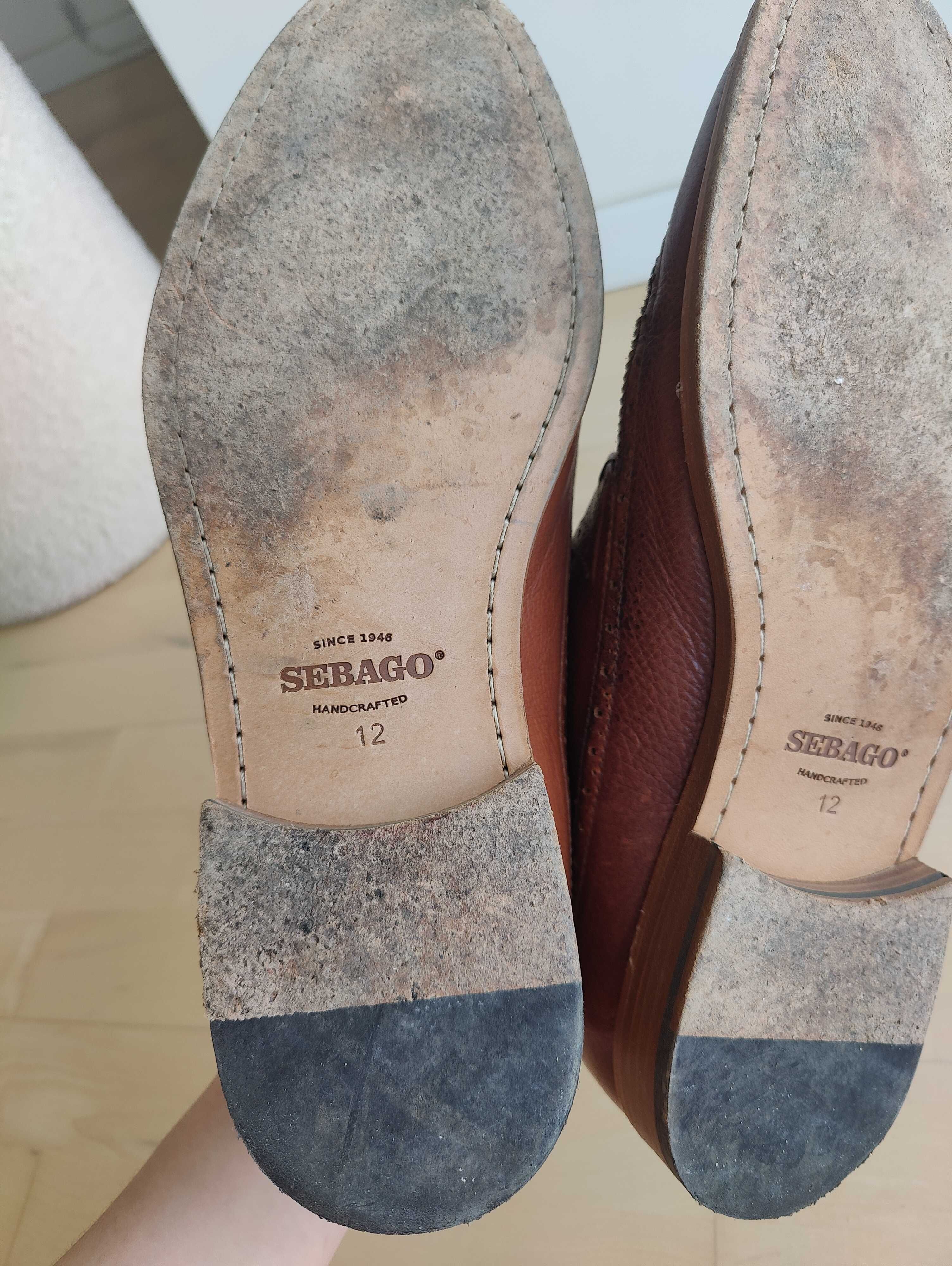 Шкіряні чоловічі туфлі ручної роботи Sebago