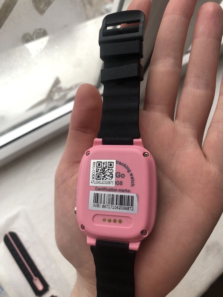 Смарт годинник дитячі часы детские AmiGo GO008 Milky gps wifi pink