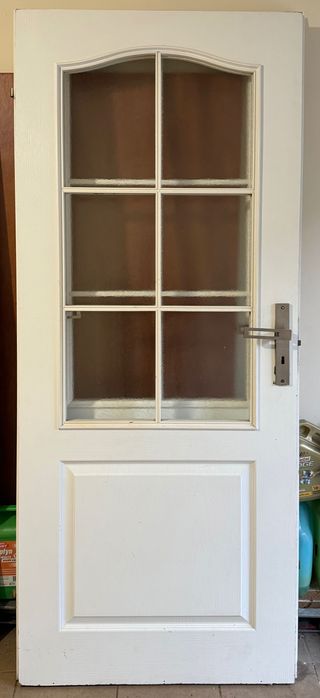 Drzwi wewnętrzne używane 2x80, łazienkowe 70, cena za kpl