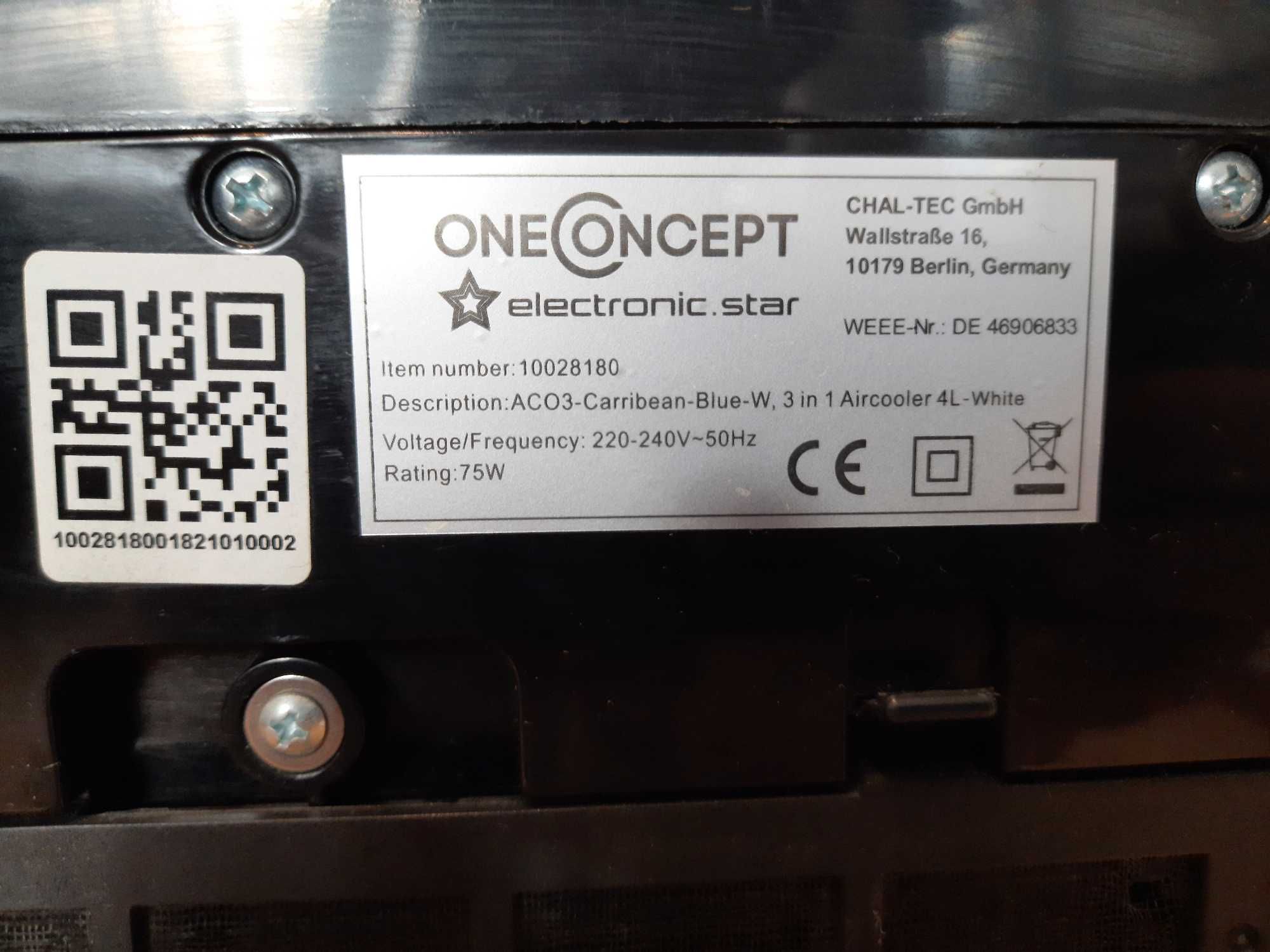 Wentylator Ewaporacyjny ONECONCEPT Caribbean Blue 70W