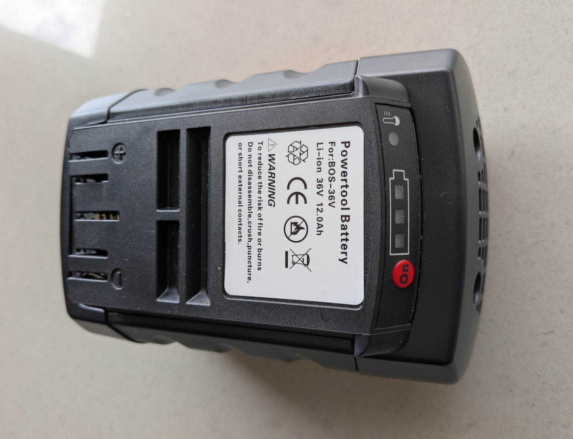 Bateria 36V 12.0Ah, compatível com ferramentas BOSCH