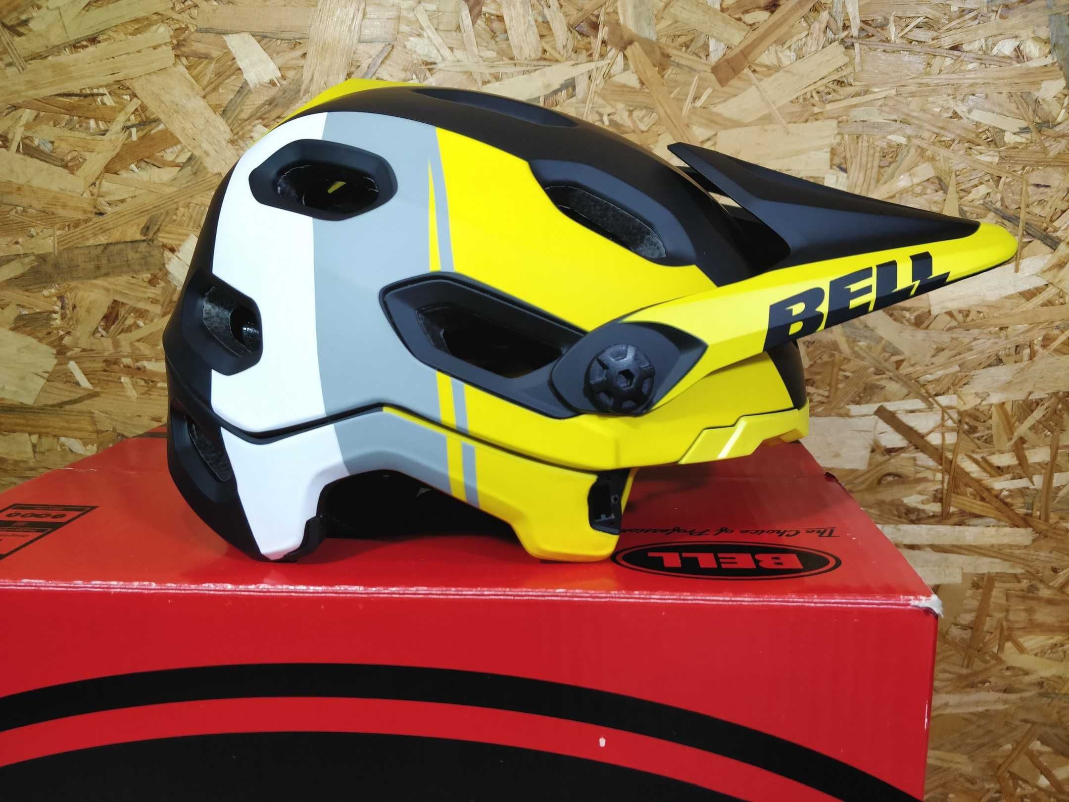 Шлем фулфейс Bell Super DH Mips 2 в 1 шолом велофул транформер 52-56