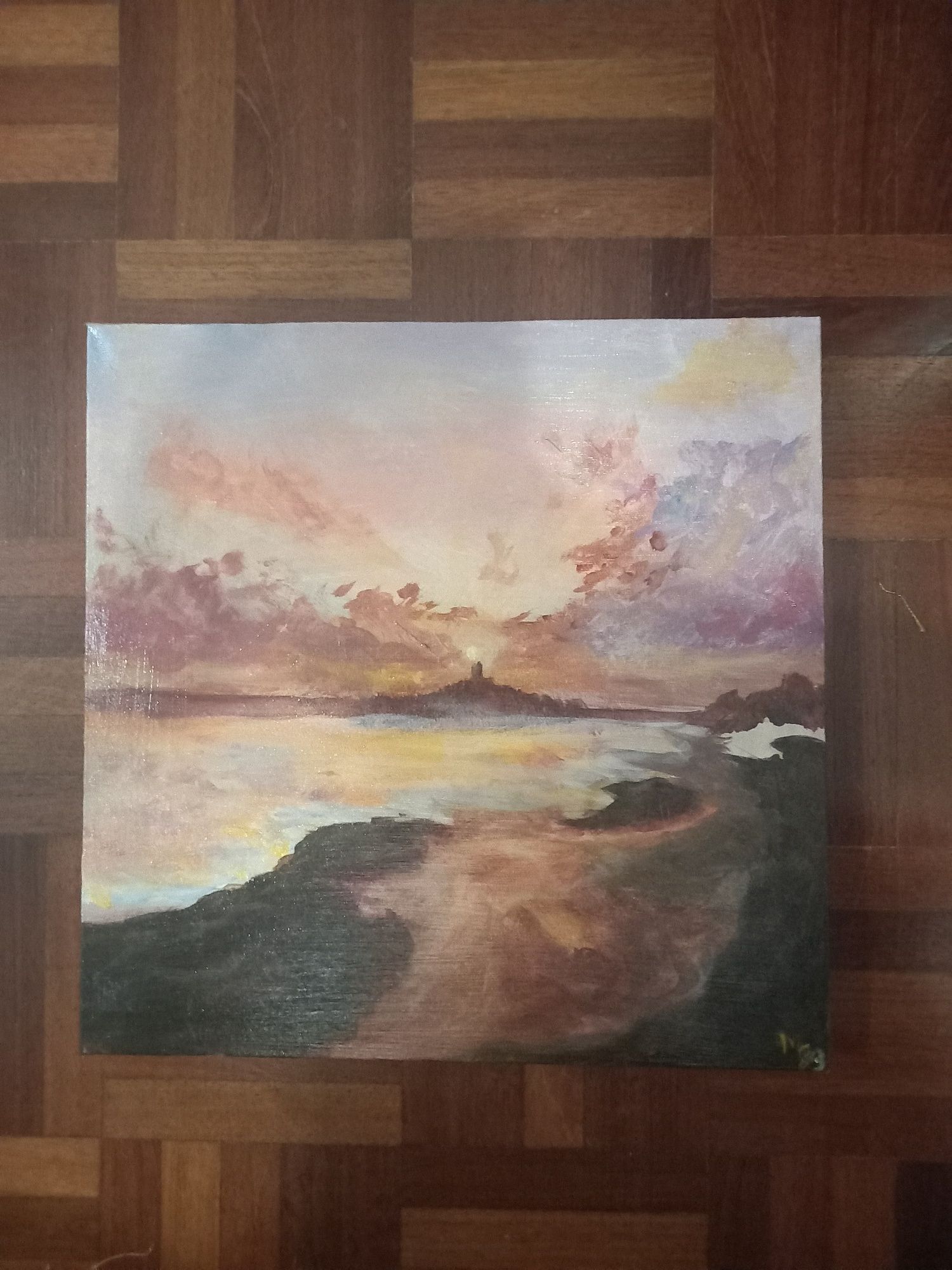 Quadro pintado á mão