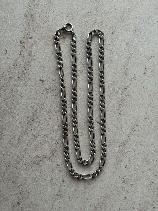 Fio grosso de homem malha 3+1 / figaro em prata portuguesa