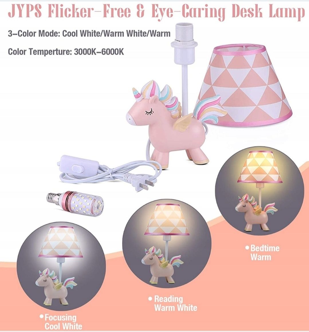 Lampka nocna dla dziecka JYPS Jednorożec LED