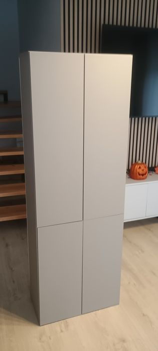 Szafa łazienkowa z koszem, 4 drzwi