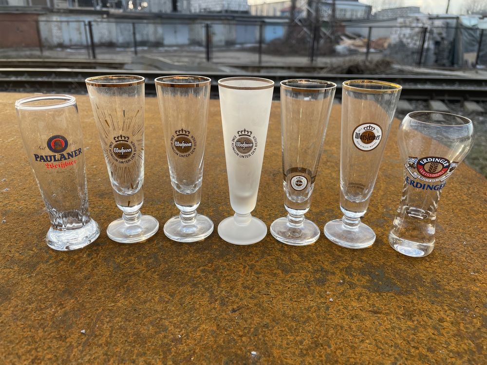 Пивний келих бокал Warsteiner 0,2, 0,3 0,4 л кружка 1,0 л новий стан