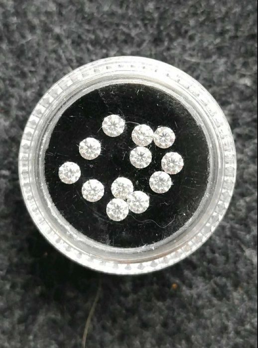 Муассанит 3мм 0.1 карата цвет D синтетический лабораторный бриллиант