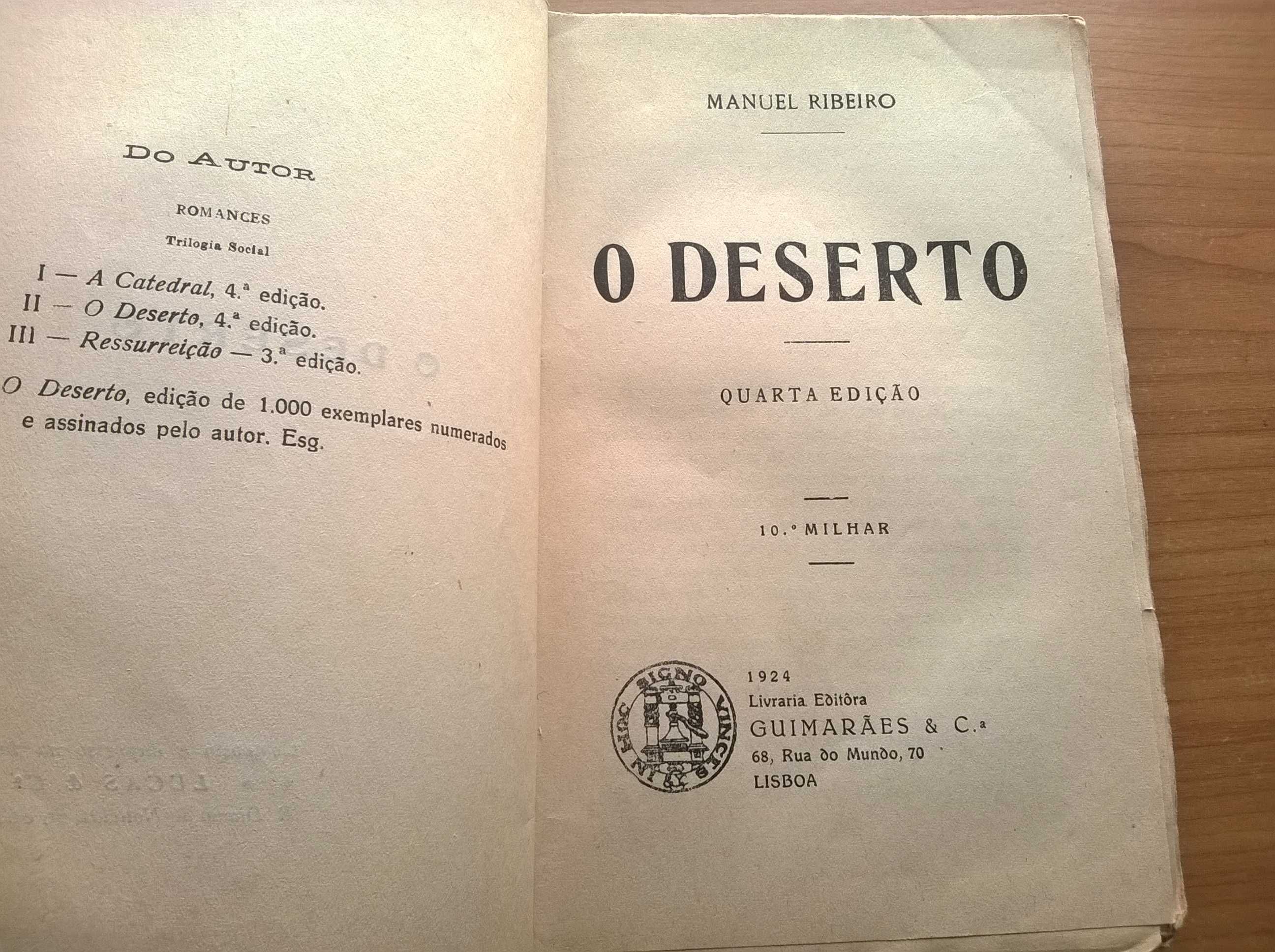 O Deserto - Manuel Ribeiro
