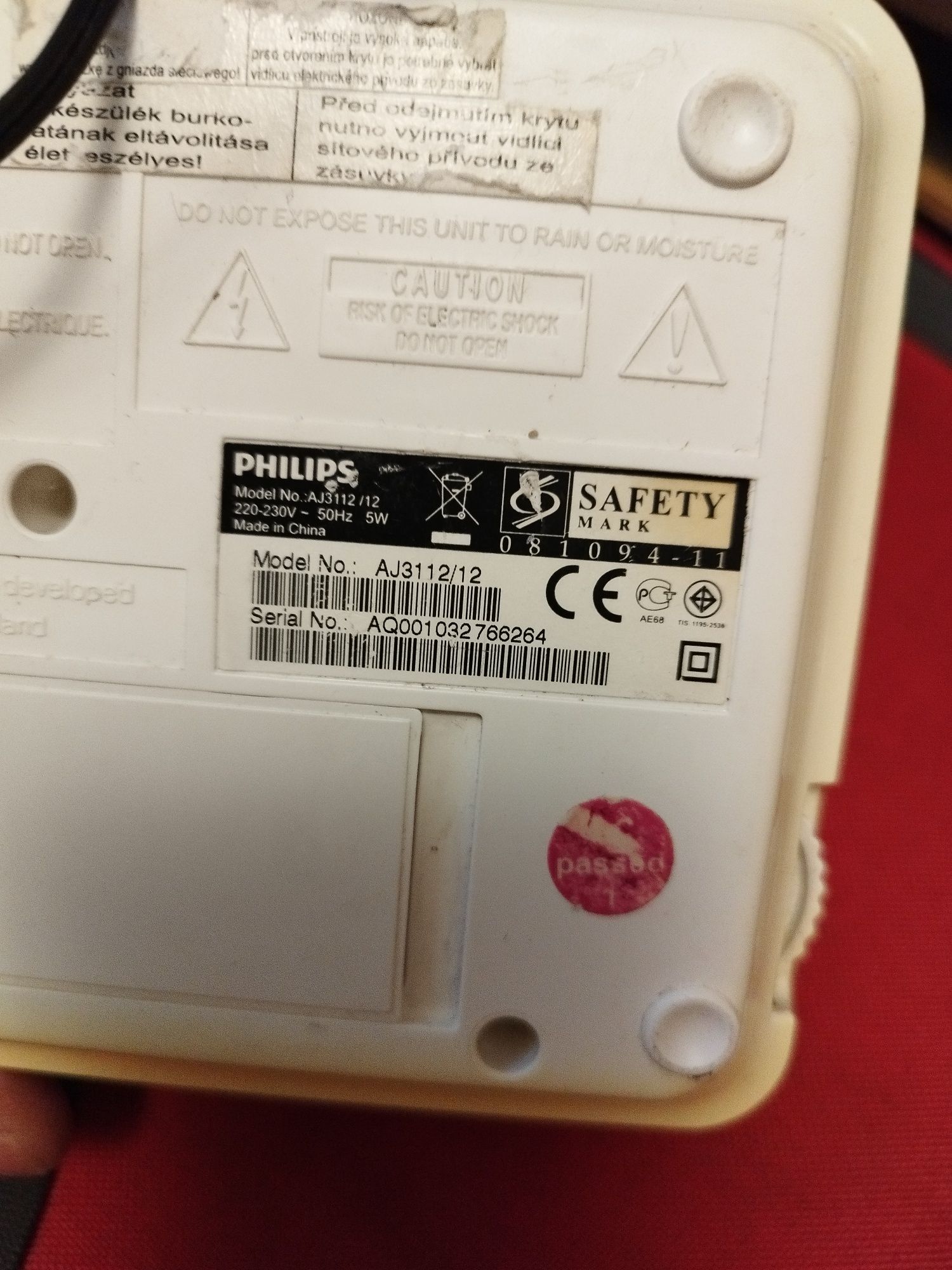 Radio Philips z zegarem Sprawne