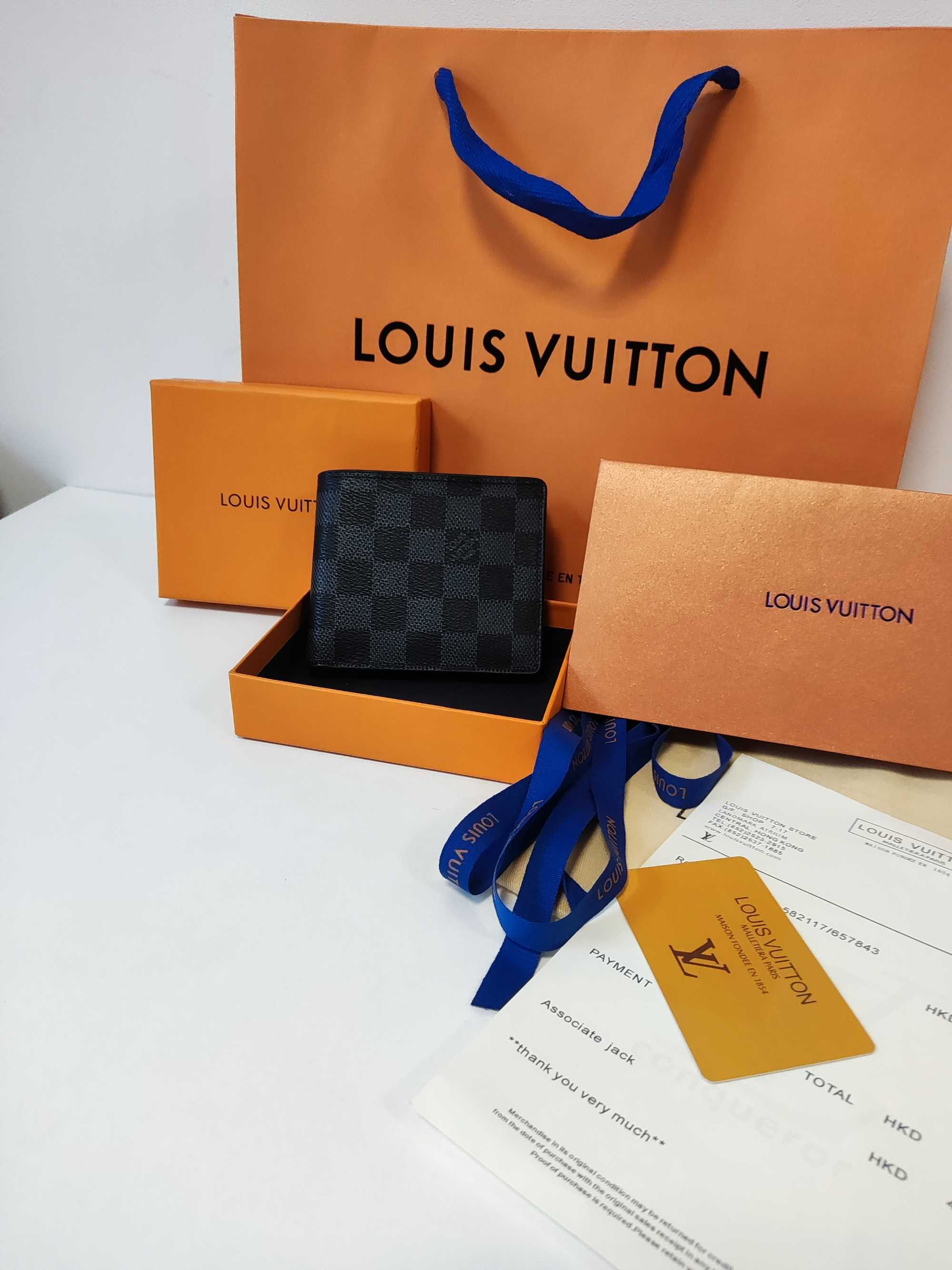 Louis Vuitton portmonetka portfel męski skóra prezent 88-54