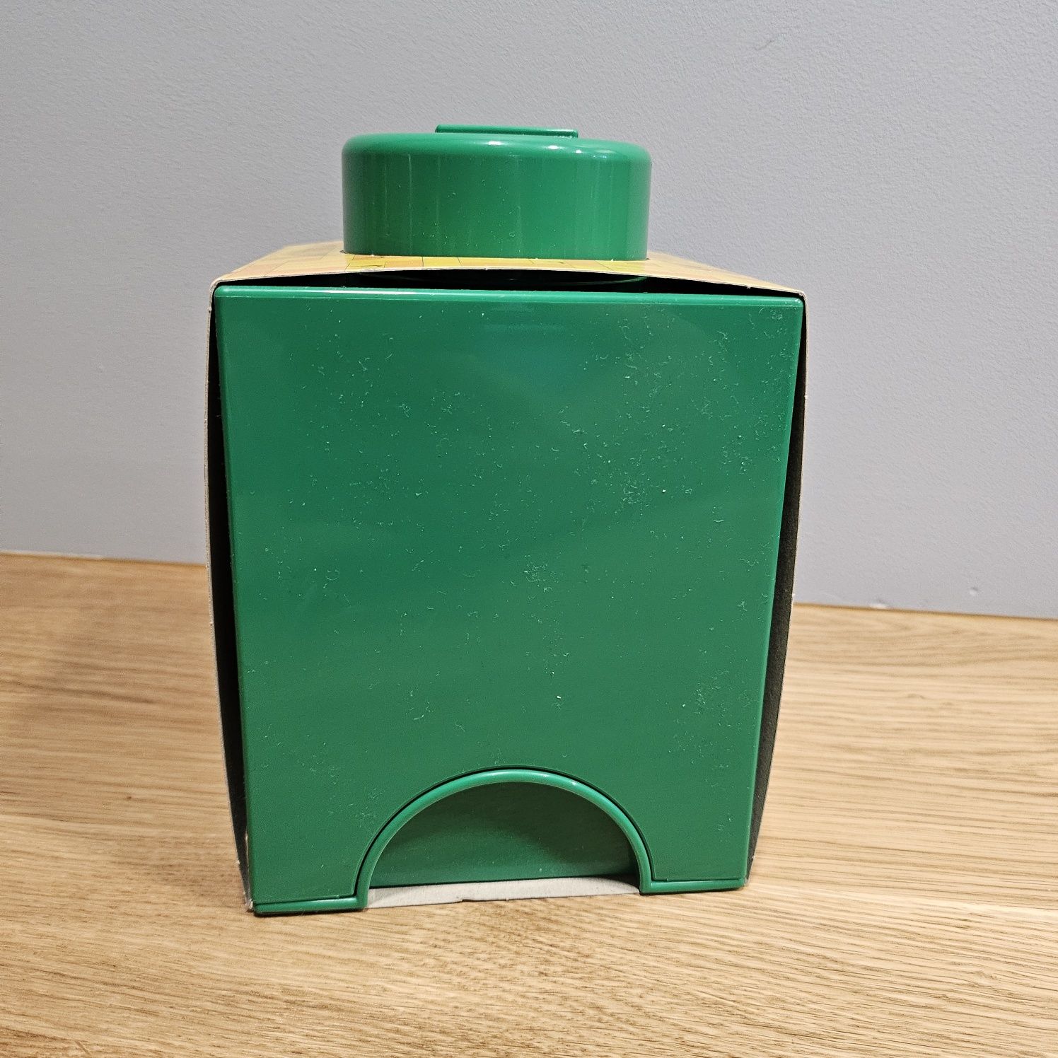 Zielony pojemnik lego